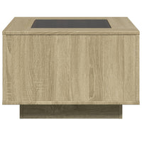 Thumbnail for LED-Couchtisch Sonoma-Eiche 60x60x40 cm Holzwerkstoff