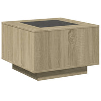 Thumbnail for LED-Couchtisch Sonoma-Eiche 60x60x40 cm Holzwerkstoff