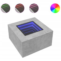 Thumbnail for LED-Couchtisch Betongrau 60x60x40 cm Holzwerkstoff