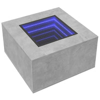 Thumbnail for LED-Couchtisch Betongrau 60x60x40 cm Holzwerkstoff