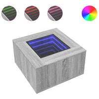 Thumbnail for LED-Couchtisch Grau Sonoma 60x60x40 cm Holzwerkstoff