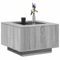 Thumbnail for LED-Couchtisch Grau Sonoma 60x60x40 cm Holzwerkstoff