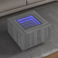 Thumbnail for LED-Couchtisch Grau Sonoma 60x60x40 cm Holzwerkstoff