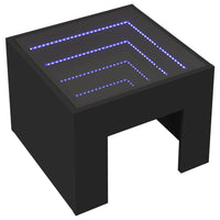 Thumbnail for Couchtisch mit Infinity-LED Schwarz 40x40x30 cm