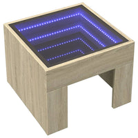 Thumbnail for Couchtisch mit Infinity-LED Sonoma-Eiche 40x40x30 cm