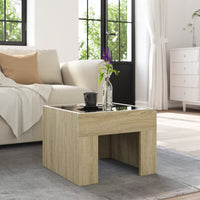 Thumbnail for Couchtisch mit Infinity-LED Sonoma-Eiche 40x40x30 cm