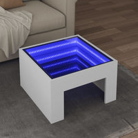 Thumbnail for Couchtisch mit Infinity-LED Weiß 50x50x30 cm