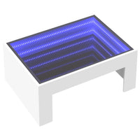 Thumbnail for Couchtisch mit Infinity-LED Weiß 70x50x30 cm