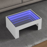 Thumbnail for Couchtisch mit Infinity-LED Weiß 70x50x30 cm