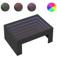 Thumbnail for Couchtisch mit Infinity-LED Schwarz 70x50x30 cm