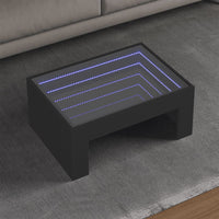 Thumbnail for Couchtisch mit Infinity-LED Schwarz 70x50x30 cm