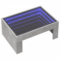 Thumbnail for Couchtisch mit Infinity-LED Betongrau 70x50x30 cm