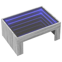 Thumbnail for Couchtisch mit Infinity-LED Grau Sonoma 70x50x30 cm