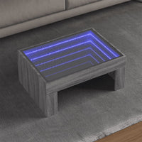 Thumbnail for Couchtisch mit Infinity-LED Grau Sonoma 70x50x30 cm