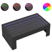 Thumbnail for Couchtisch mit Infinity-LED Schwarz 90x50x30 cm