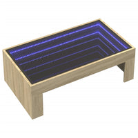 Thumbnail for Couchtisch mit Infinity-LED Sonoma-Eiche 90x50x30 cm