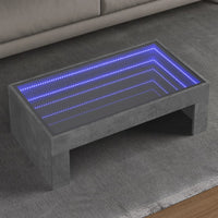 Thumbnail for Couchtisch mit Infinity-LED Betongrau 90x50x30 cm