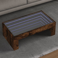Thumbnail for Couchtisch mit Infinity-LED Räuchereiche 90x50x30 cm
