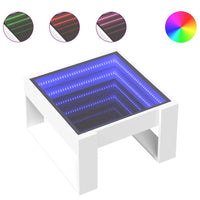 Thumbnail for Couchtisch mit Infinity-LED Weiß 50x53x30 cm