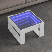 Thumbnail for Couchtisch mit Infinity-LED Weiß 50x53x30 cm