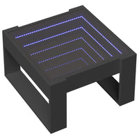 Thumbnail for Couchtisch mit Infinity-LED Schwarz 50x53x30 cm