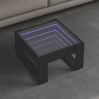 Thumbnail for Couchtisch mit Infinity-LED Schwarz 50x53x30 cm