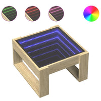 Thumbnail for Couchtisch mit Infinity-LED Sonoma-Eiche 50x53x30 cm
