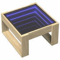 Thumbnail for Couchtisch mit Infinity-LED Sonoma-Eiche 50x53x30 cm