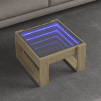 Thumbnail for Couchtisch mit Infinity-LED Sonoma-Eiche 50x53x30 cm