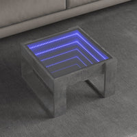 Thumbnail for Couchtisch mit Infinity-LED Betongrau 50x53x30 cm
