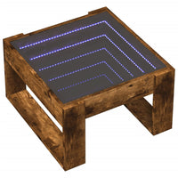 Thumbnail for Couchtisch mit Infinity-LED Räuchereiche 50x53x30 cm