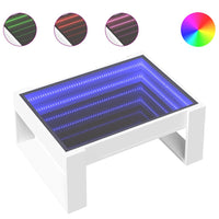 Thumbnail for Couchtisch mit Infinity-LED Weiß 70x53x30 cm