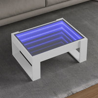 Thumbnail for Couchtisch mit Infinity-LED Weiß 70x53x30 cm