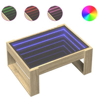 Thumbnail for Couchtisch mit Infinity-LED Sonoma-Eiche 70x53x30 cm