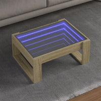 Thumbnail for Couchtisch mit Infinity-LED Sonoma-Eiche 70x53x30 cm