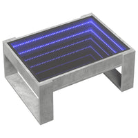 Thumbnail for Couchtisch mit Infinity-LED Betongrau 70x53x30 cm