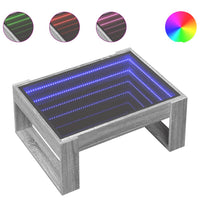 Thumbnail for Couchtisch mit Infinity-LED Grau Sonoma 70x53x30 cm