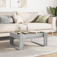 Thumbnail for Couchtisch mit Infinity-LED Grau Sonoma 70x53x30 cm