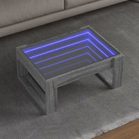 Thumbnail for Couchtisch mit Infinity-LED Grau Sonoma 70x53x30 cm
