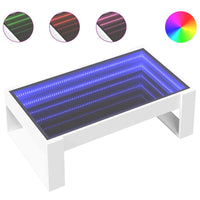 Thumbnail for Couchtisch mit Infinity-LED Weiß 90x53x30 cm