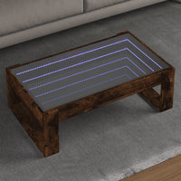Thumbnail for Couchtisch mit Infinity-LED Räuchereiche 90x53x30 cm