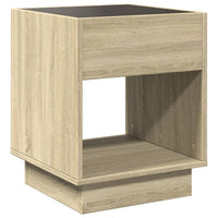 Thumbnail for Couchtisch mit Infinity-LED Sonoma-Eiche 40x40x50 cm