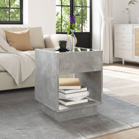 Thumbnail for Couchtisch mit Infinity-LED Betongrau 40x40x50 cm