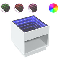 Thumbnail for Couchtisch mit Infinity-LED Weiß 50x50x50 cm