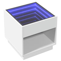 Thumbnail for Couchtisch mit Infinity-LED Weiß 50x50x50 cm