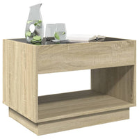 Thumbnail for Couchtisch mit Infinity-LED Sonoma-Eiche 70x50x50 cm