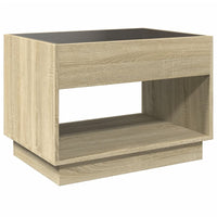 Thumbnail for Couchtisch mit Infinity-LED Sonoma-Eiche 70x50x50 cm