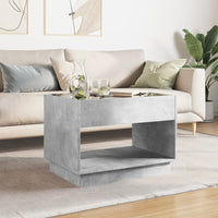 Thumbnail for Couchtisch mit Infinity-LED Betongrau 70x50x50 cm