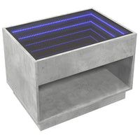 Thumbnail for Couchtisch mit Infinity-LED Betongrau 70x50x50 cm