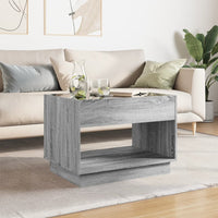 Thumbnail for Couchtisch mit Infinity-LED Grau Sonoma 70x50x50 cm